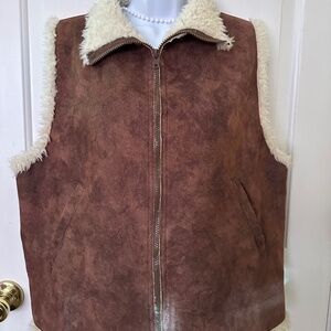 Brown vest jacket